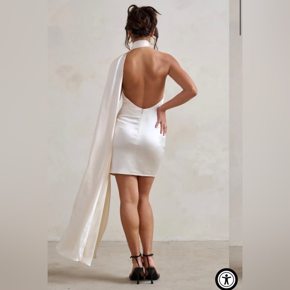 Backless white dress. All tags still on. Bridal Shower, reception, bachelorette! - Picture 2 of 4